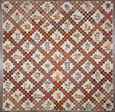 Quilt, 1822 by Ann Maria Warner
